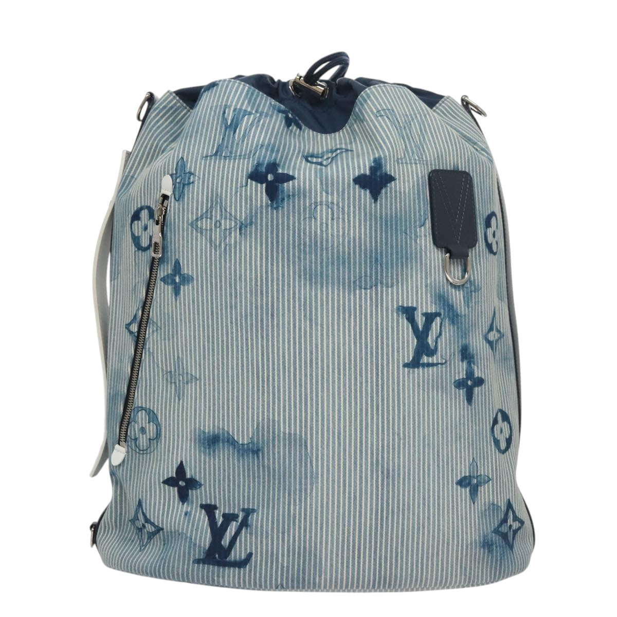 Louis Vuitton Marin Blue Canvas Shoulder Bag