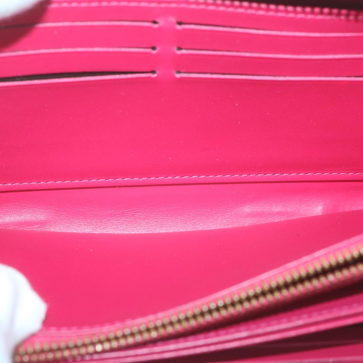 Louis Vuitton Zippy Wallet Pink Patent Leather Wallet