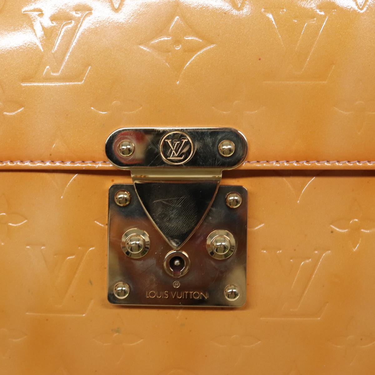 Louis Vuitton Spring Street Yellow Patent Leather Handbag