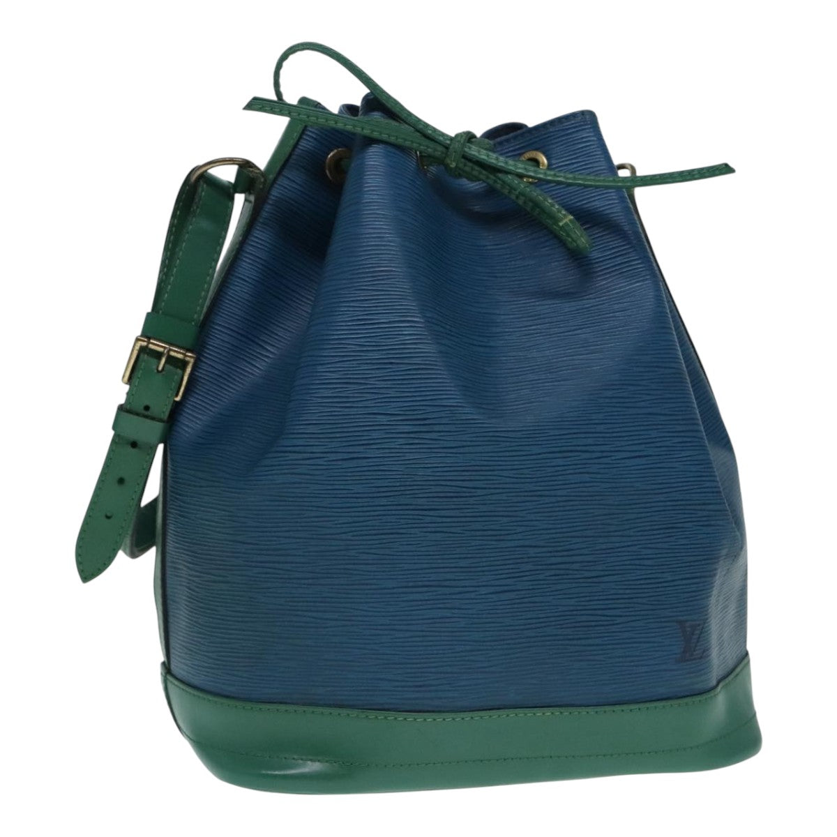 Louis Vuitton Noé Blue Leather Shoulder Bag