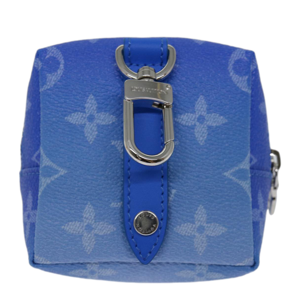 Louis Vuitton Blue Canvas Clutch Bag