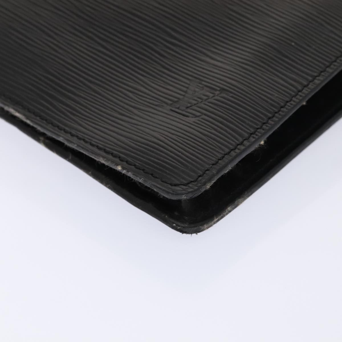 Louis Vuitton Senateur Black Leather Clutch Bag