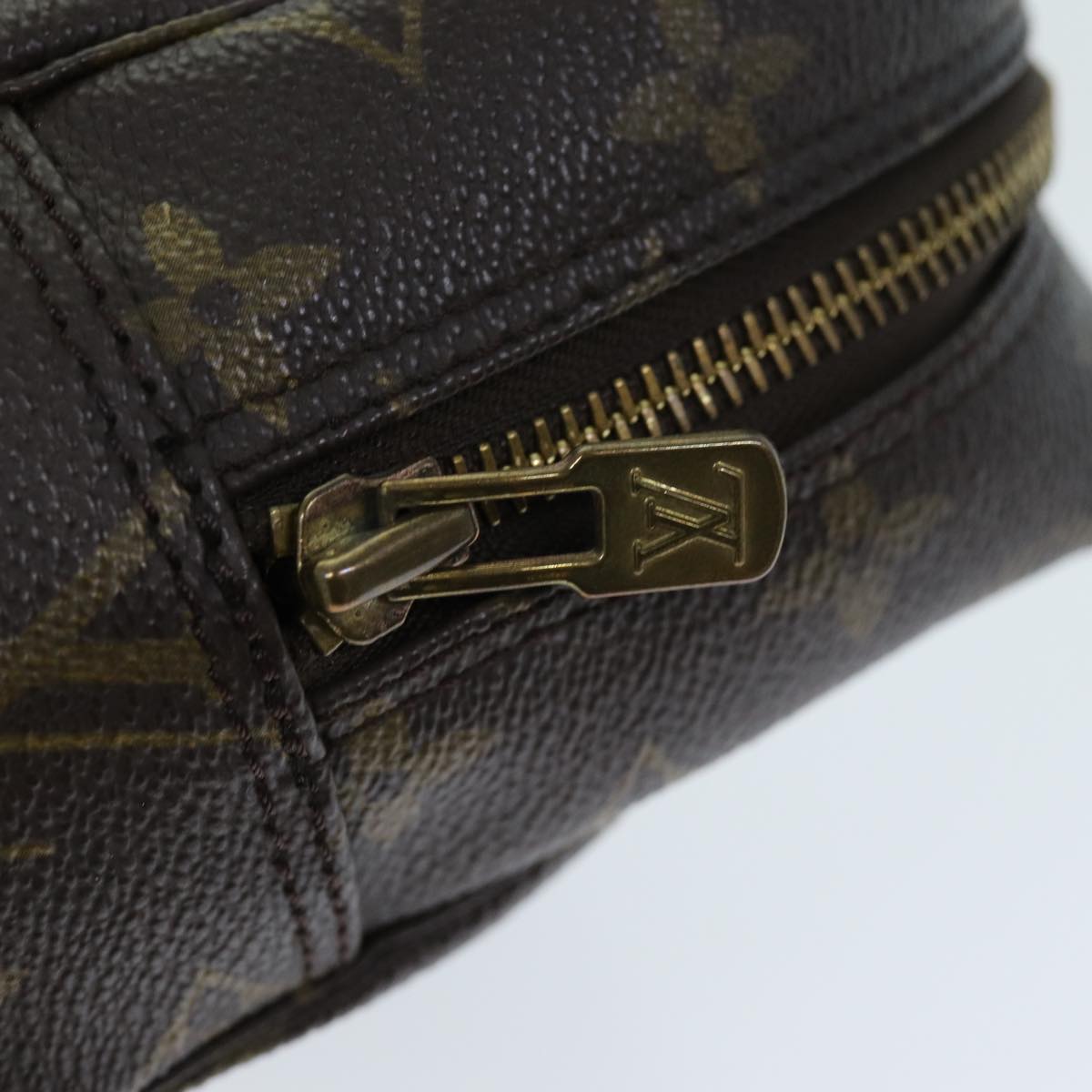 Louis Vuitton Trousse De Toilette Brown Canvas Clutch Bag