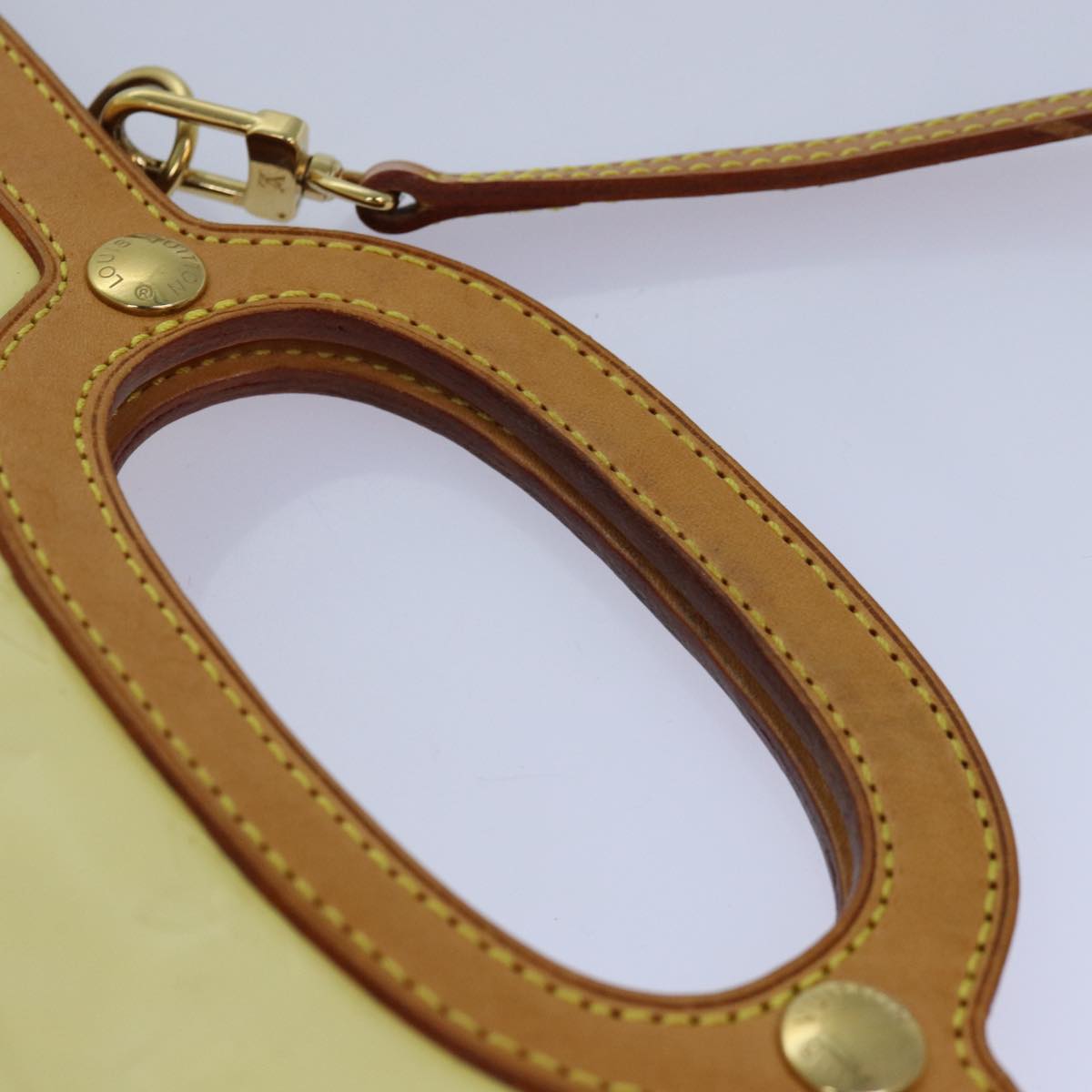 Louis Vuitton Roxbury Beige Patent Leather Handbag