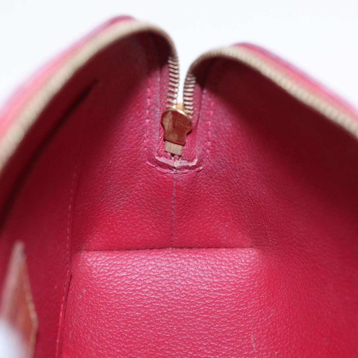 Louis Vuitton Cosmetic Pouch Red Patent Leather Clutch Bag