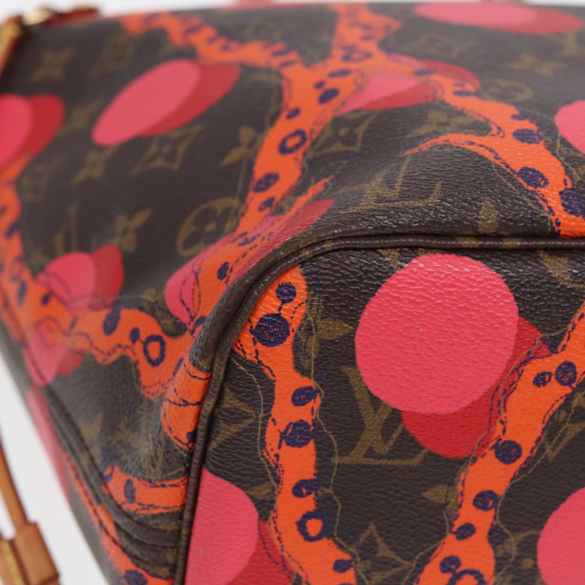 Louis Vuitton Neverfull Mm Brown Canvas Tote Bag