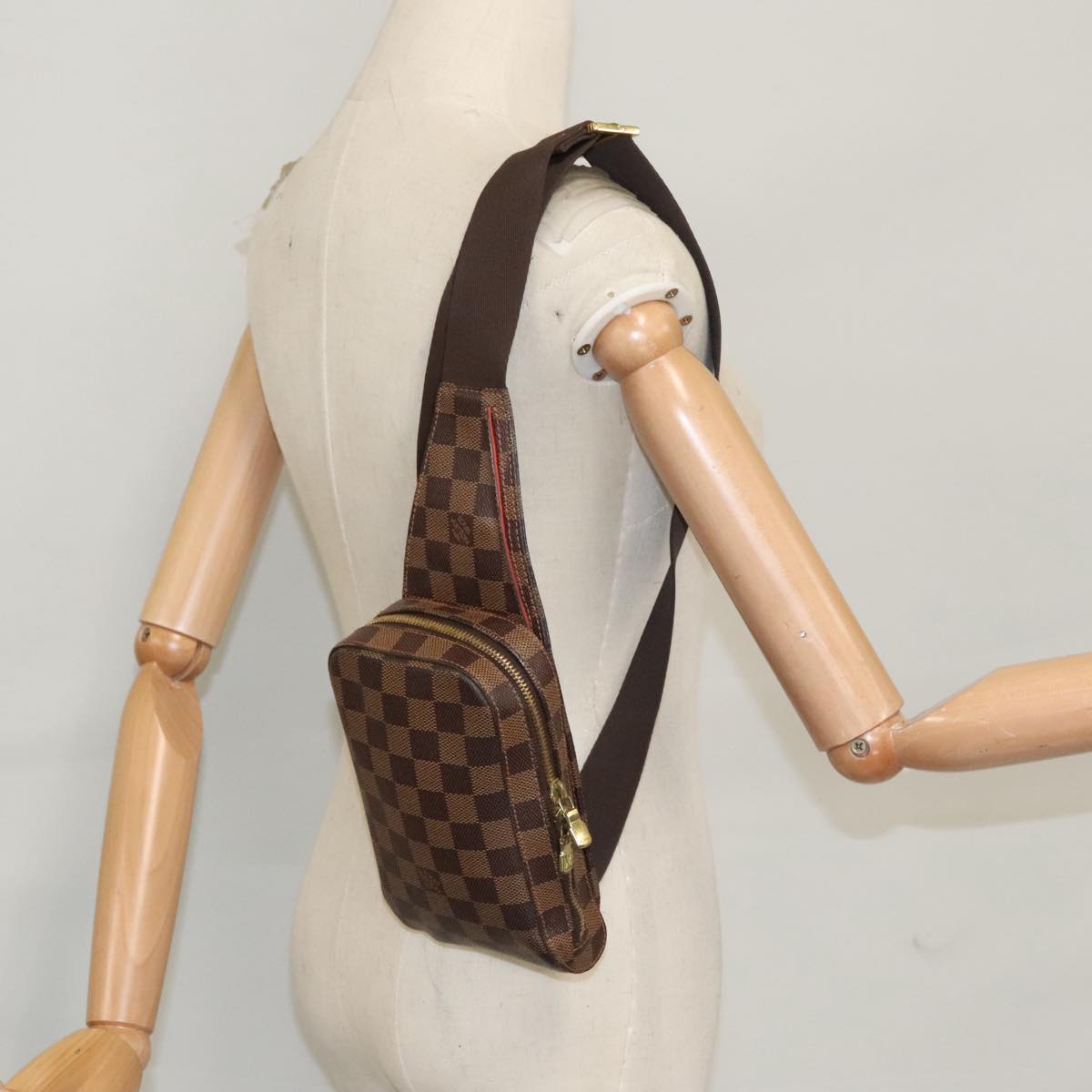 Louis Vuitton Geronimos Brown Canvas Shoulder Bag