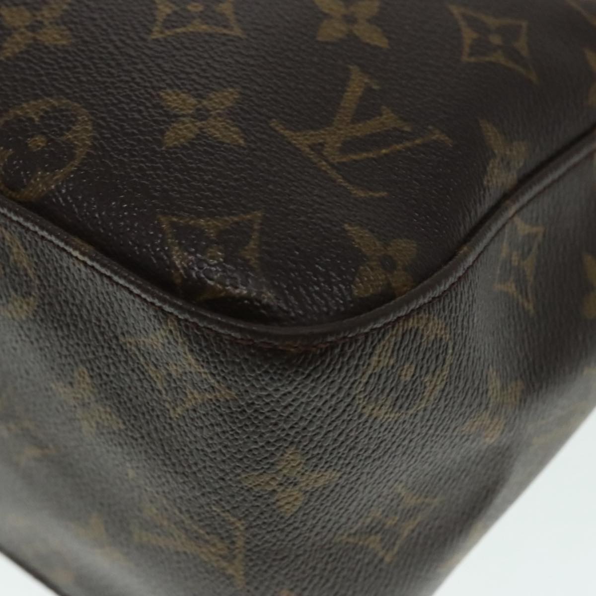 Louis Vuitton Looping Gm Brown Canvas Shoulder Bag