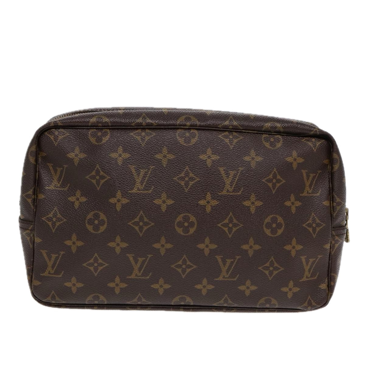 Louis Vuitton Trousse De Toilette Brown Canvas Clutch Bag