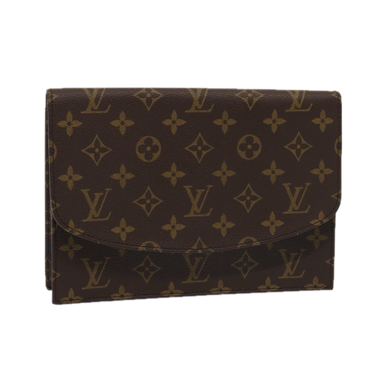 Louis Vuitton Pochette Rabat Brown Canvas Clutch Bag
