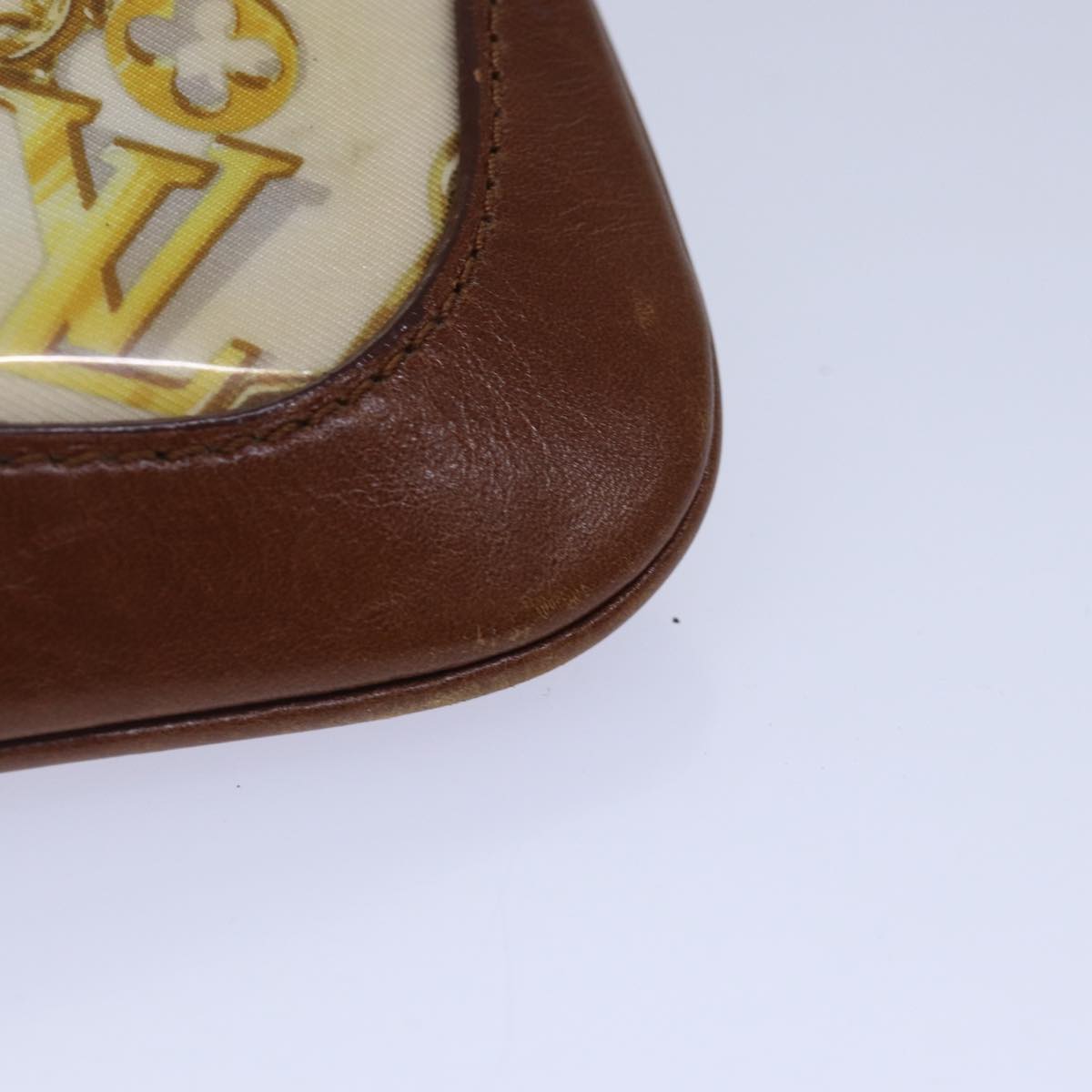 Louis Vuitton Pochette Plat Brown Leather Wallet