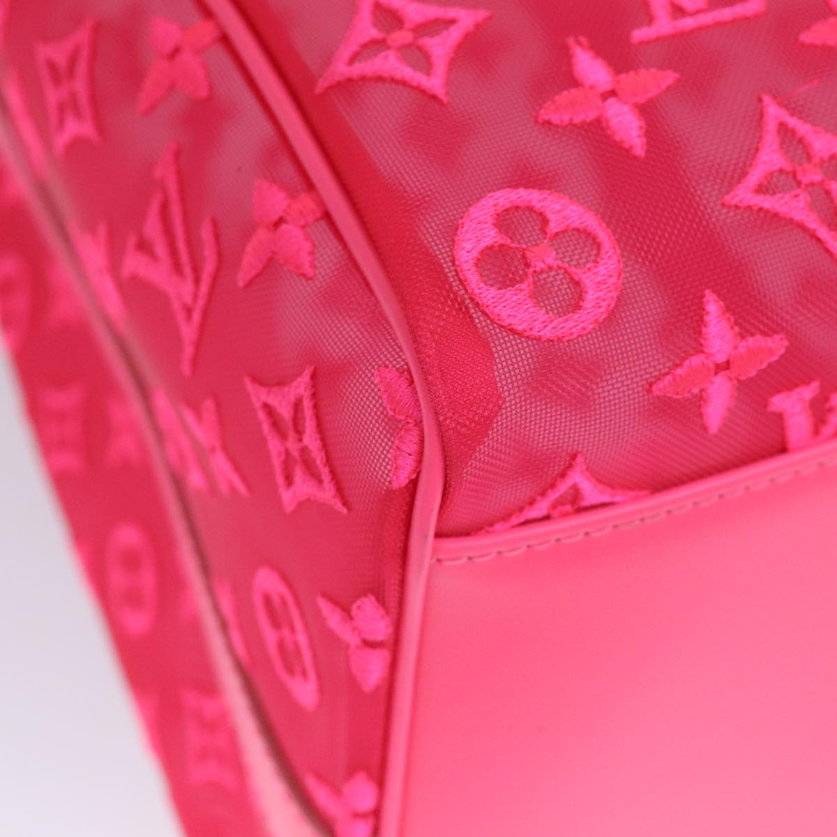 Louis Vuitton Keepall Bandouliere 50 Pink Canvas Travel Bag
