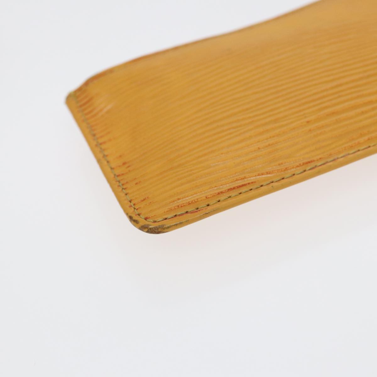 Louis Vuitton Pochette Clés Yellow Leather Wallet