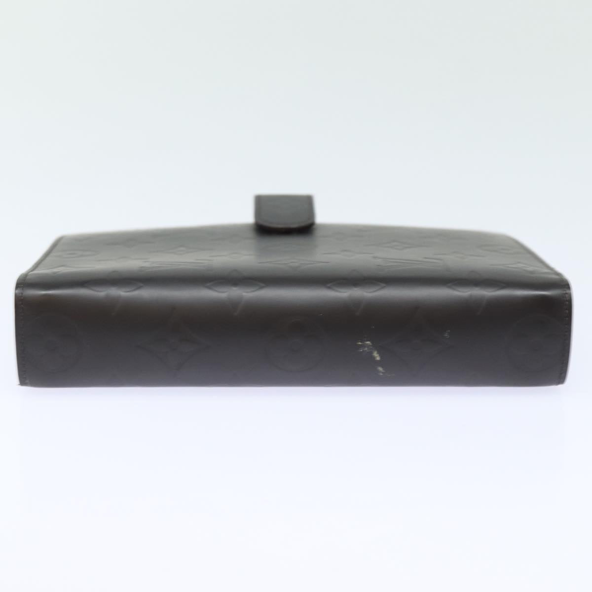 Louis Vuitton Agenda Mm Brown Leather Wallet