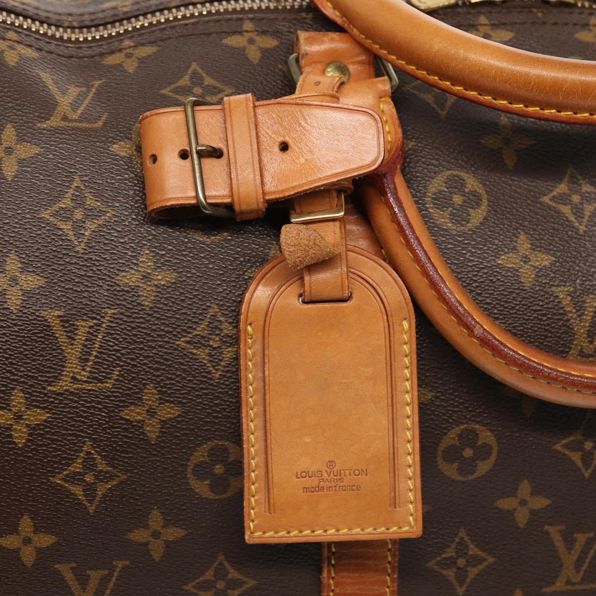 Louis Vuitton Keepall 60 Brown Canvas Travel Bag