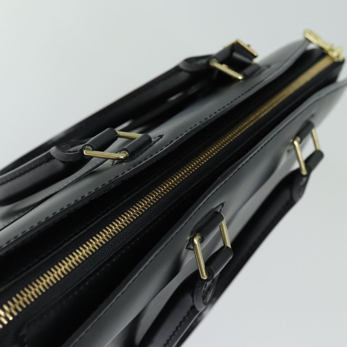 Louis Vuitton Riviera Black Leather Handbag