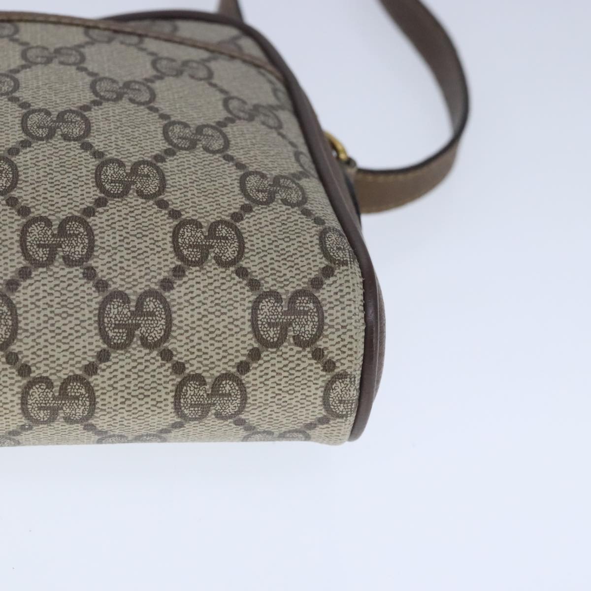 Gucci Sherry Beige Canvas Shoulder Bag