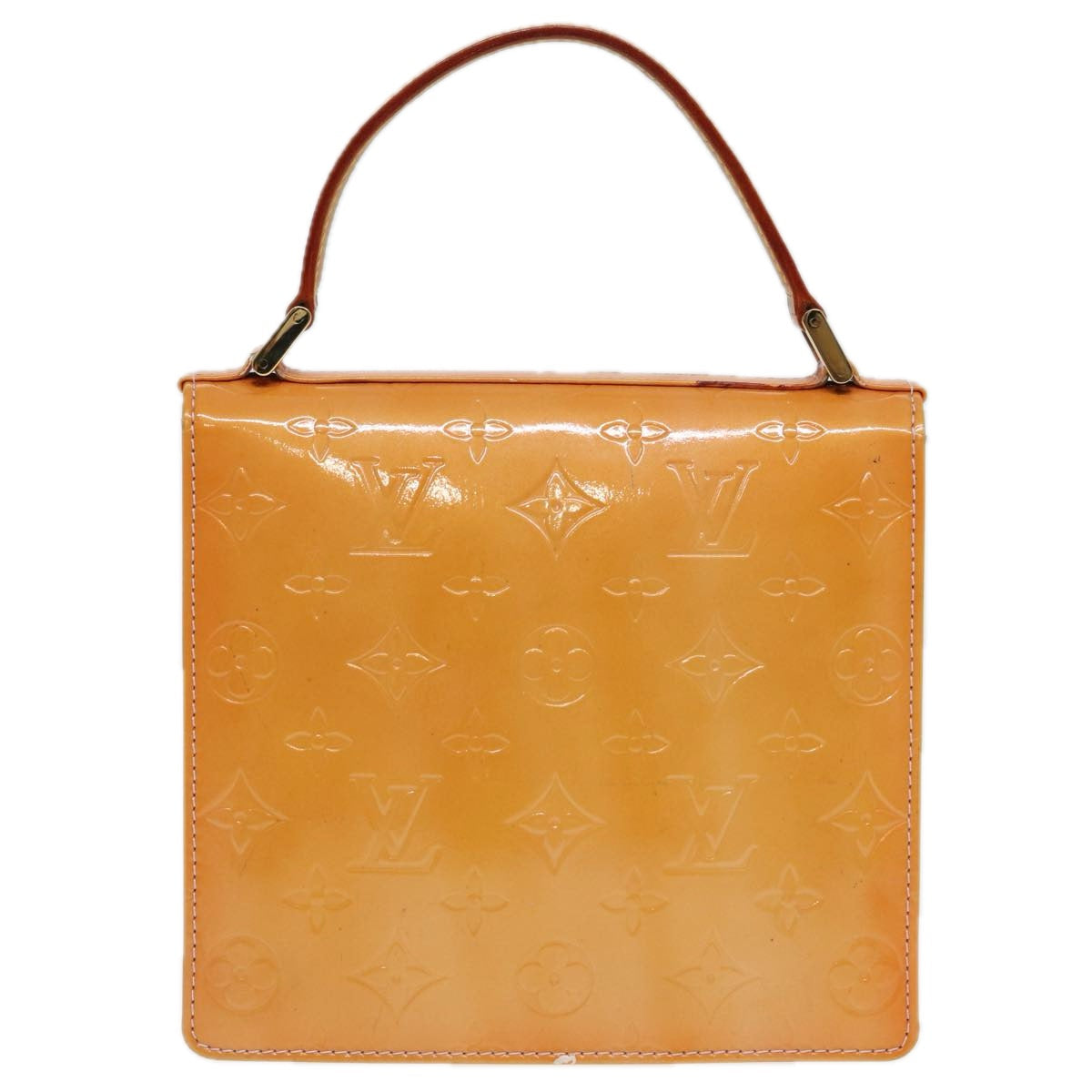 Louis Vuitton Spring Street Camel Patent Leather Handbag