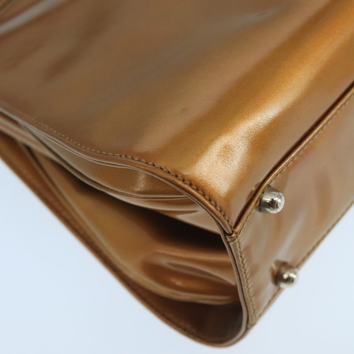 Gucci Jackie Brown Patent Leather Shoulder Bag