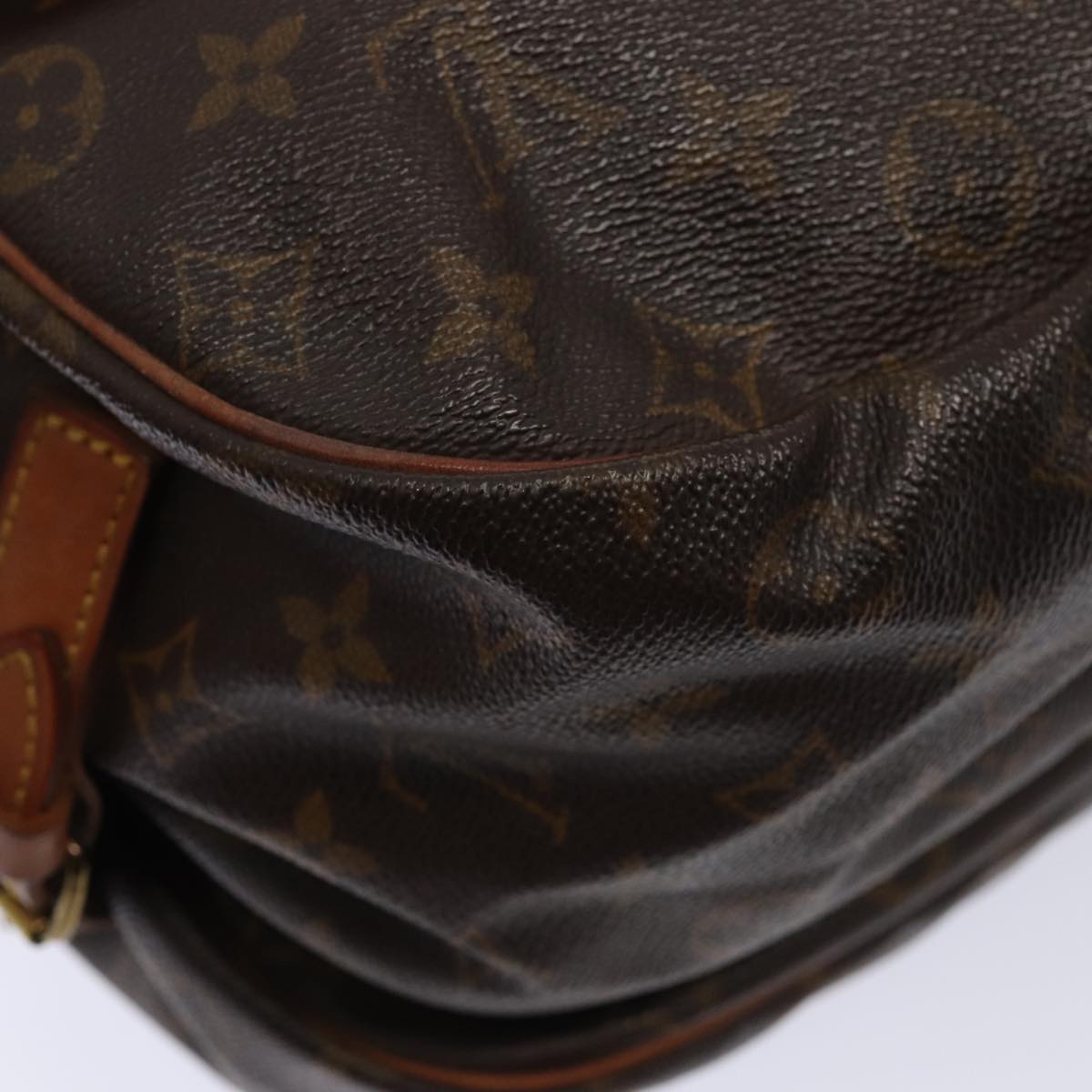Louis Vuitton Saumur 35 Brown Canvas Shoulder Bag