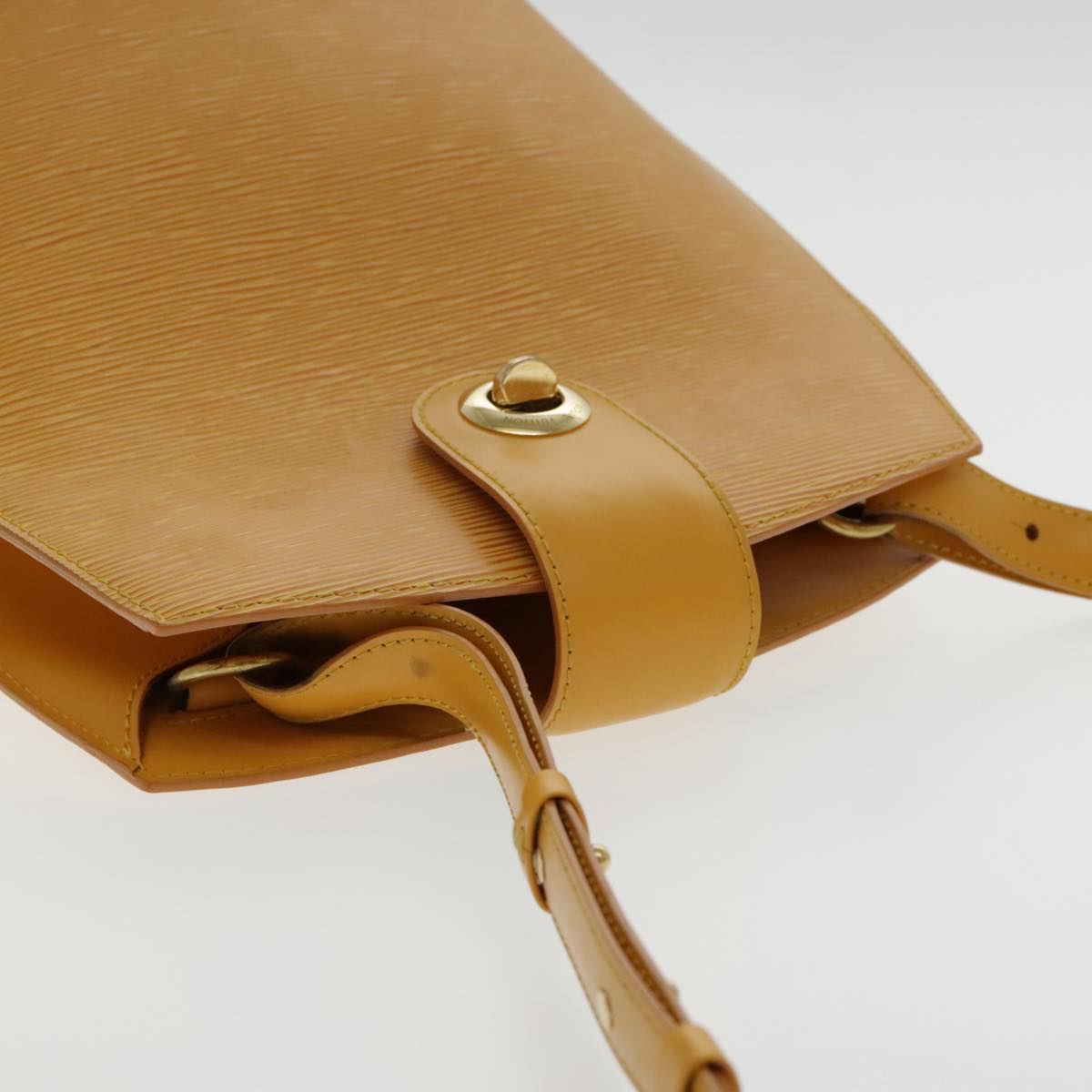 Louis Vuitton Cluny Yellow Leather Shoulder Bag
