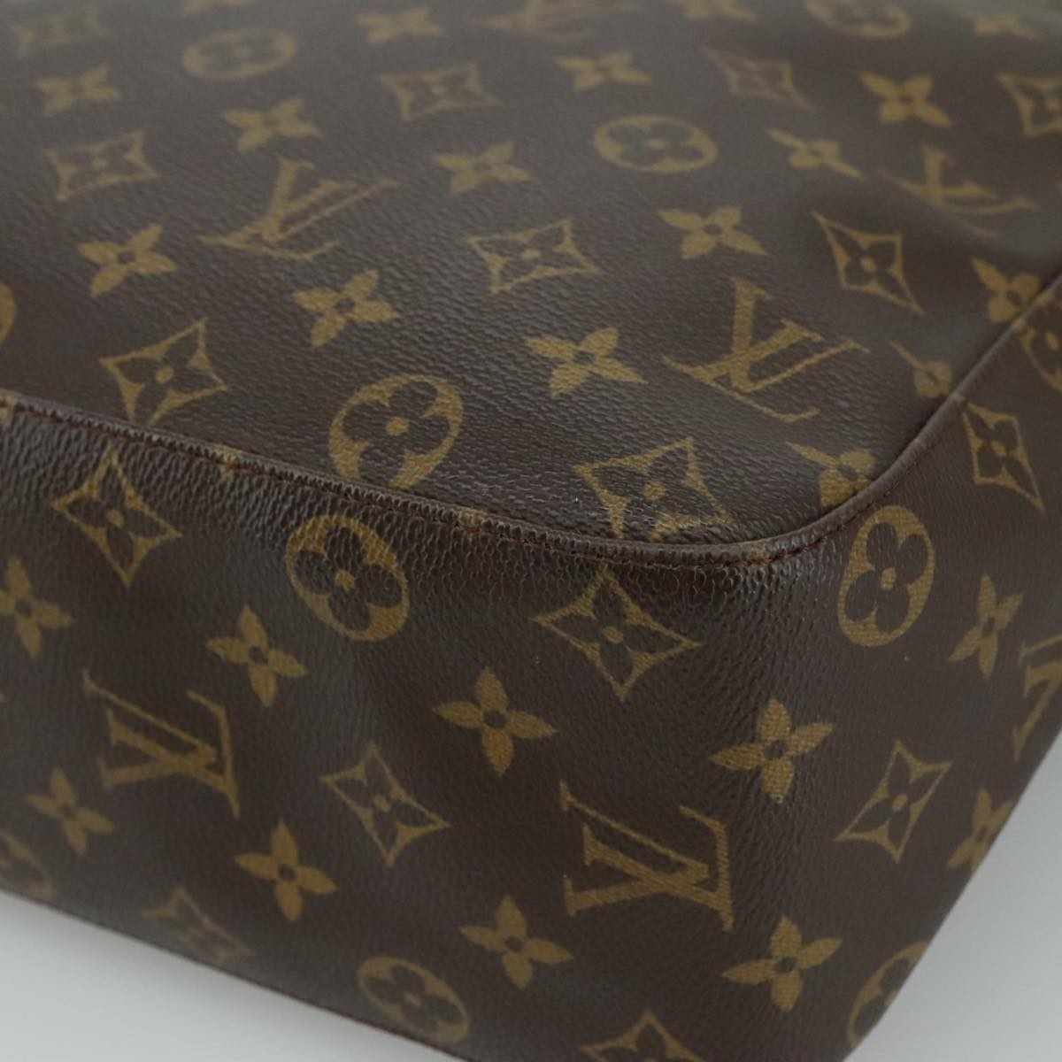 Louis Vuitton Looping Gm Brown Canvas Shoulder Bag