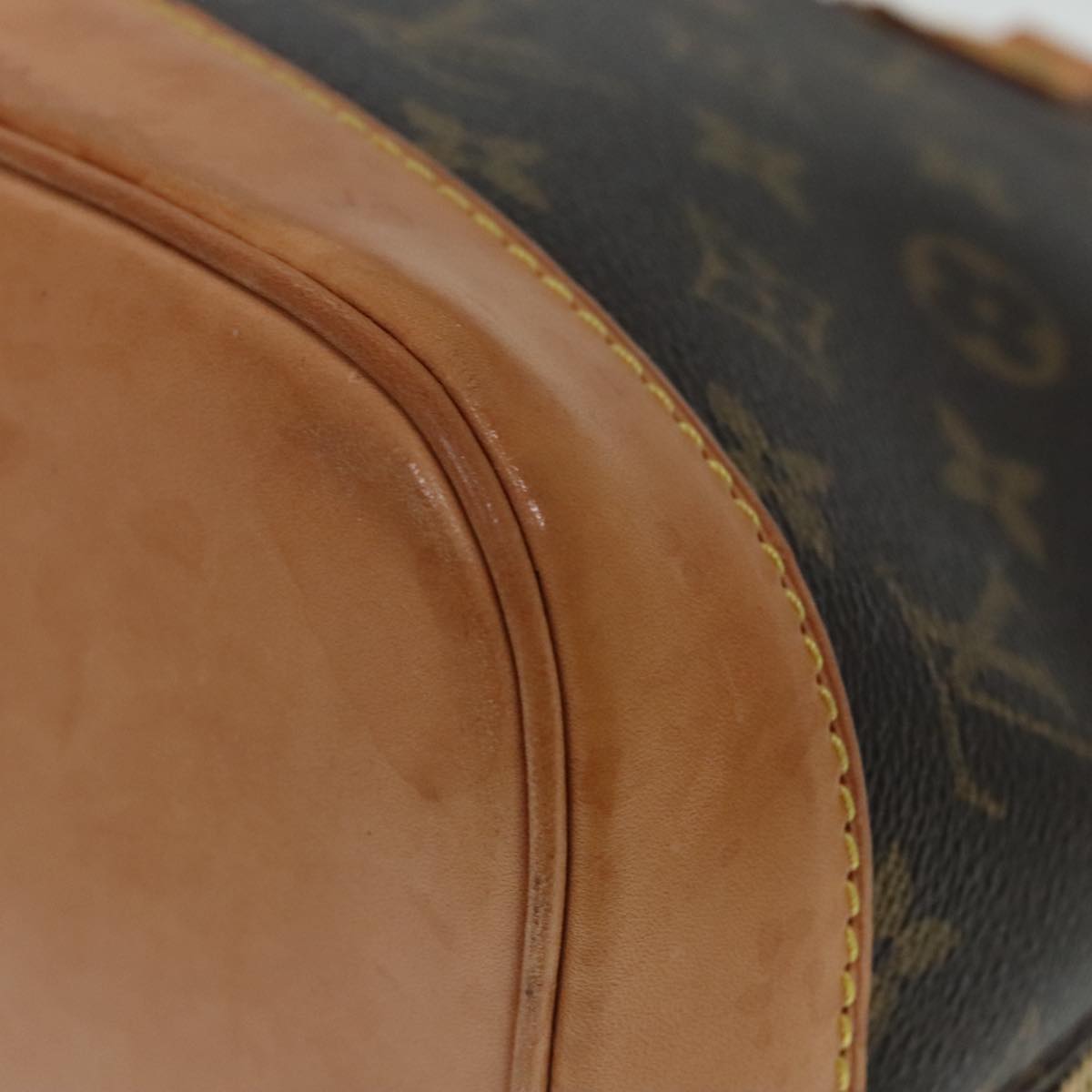 Louis Vuitton Alma Brown Canvas Handbag