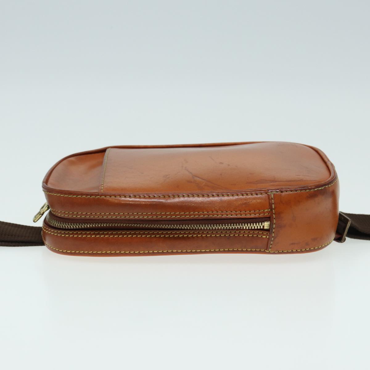 Louis Vuitton Gange Brown Leather Clutch Bag