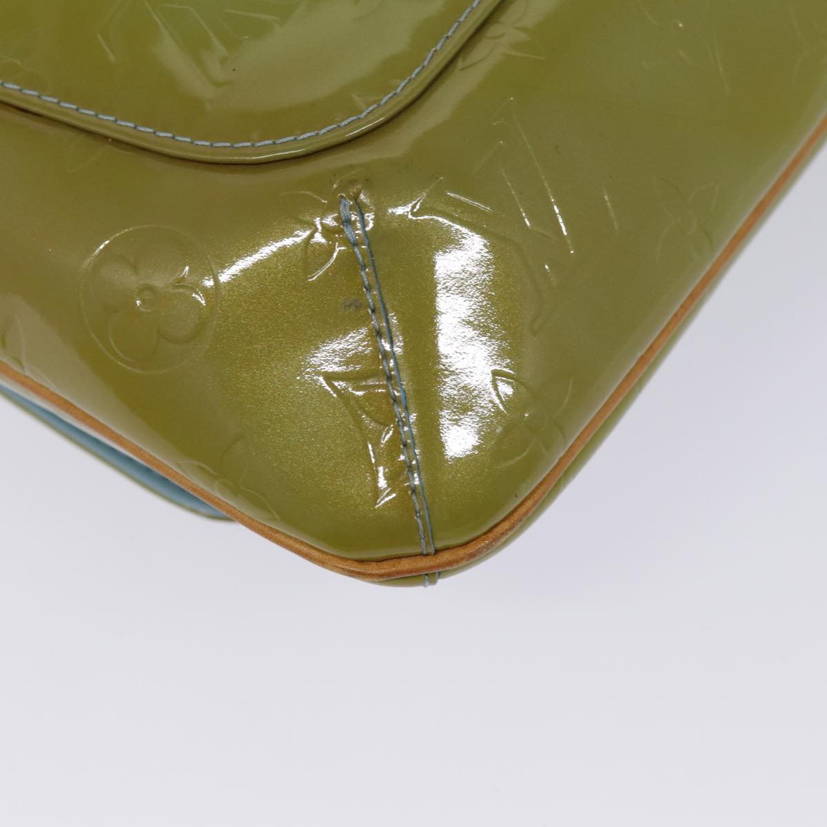 Louis Vuitton Thompson Street Green Patent Leather Shoulder Bag