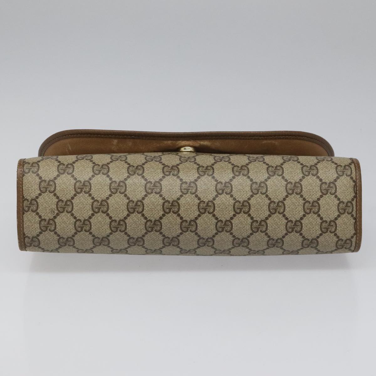 Gucci Sherry Beige Canvas Clutch Bag