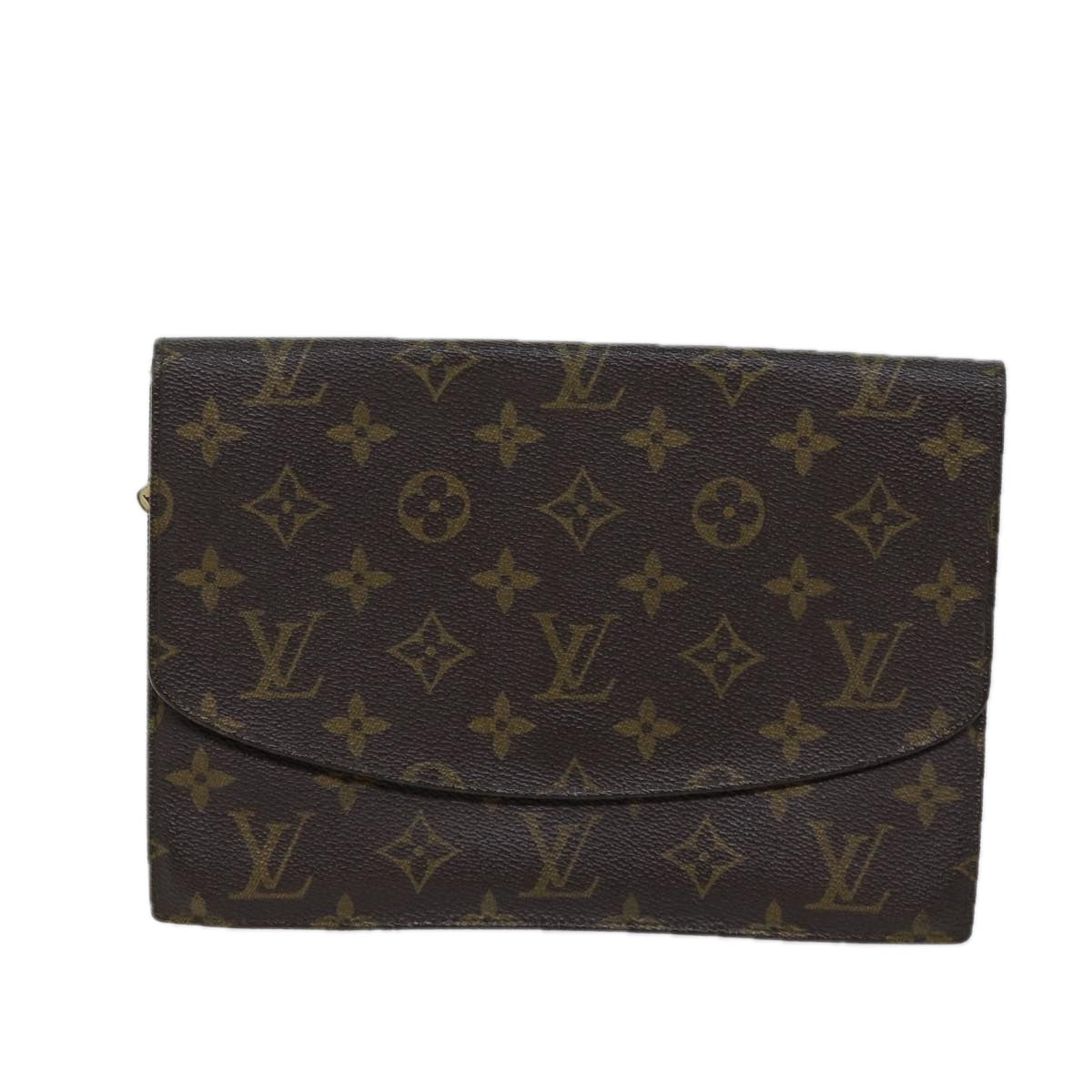 Louis Vuitton Pochette Rabat Brown Canvas Clutch Bag