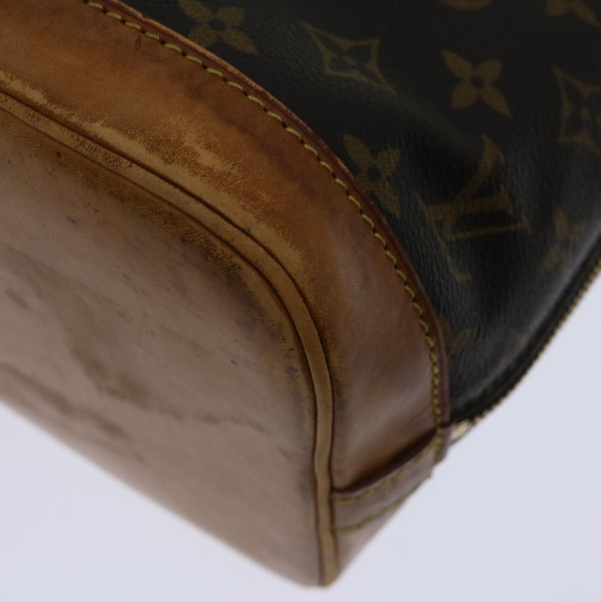 Louis Vuitton Alma Brown Canvas Handbag