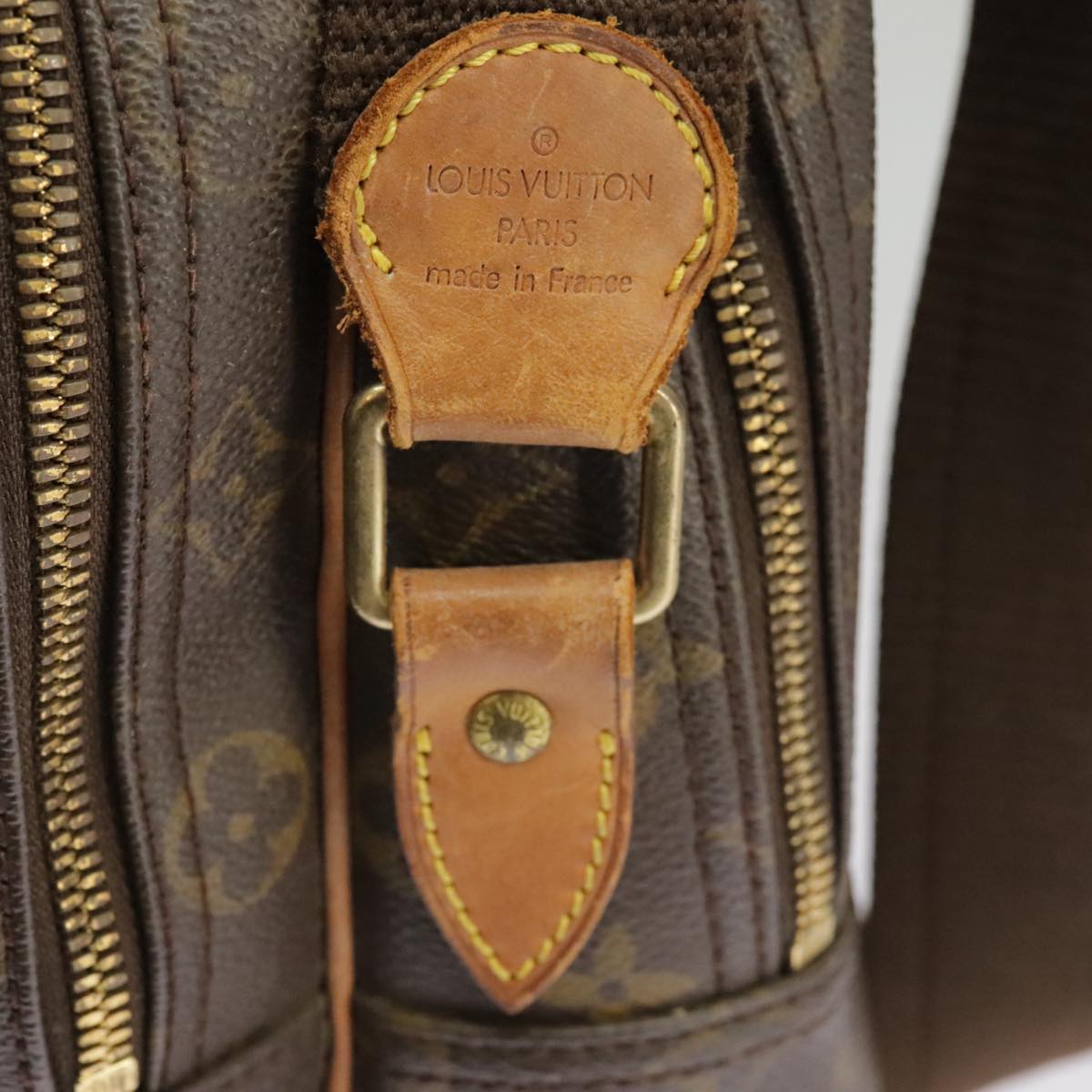 Louis Vuitton Reporter Brown Canvas Shoulder Bag