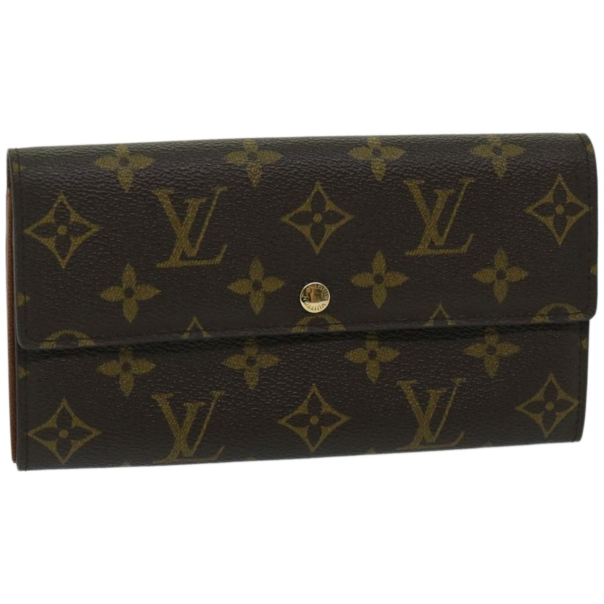 Louis Vuitton Portefeuille Sarah Brown Canvas Wallet