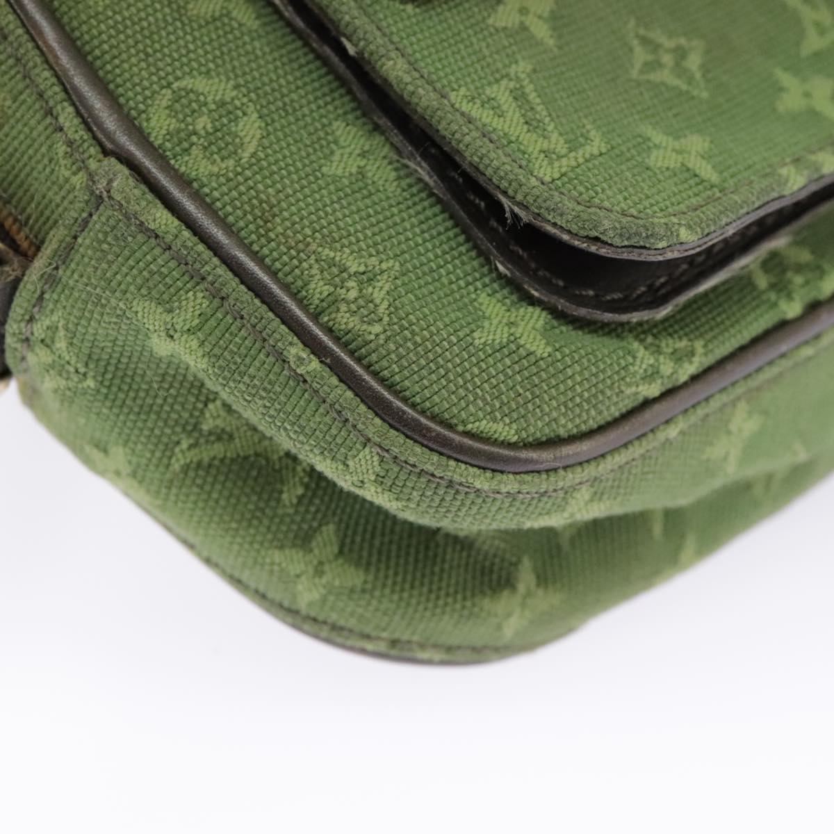 Louis Vuitton Juliette Khaki Canvas Shoulder Bag