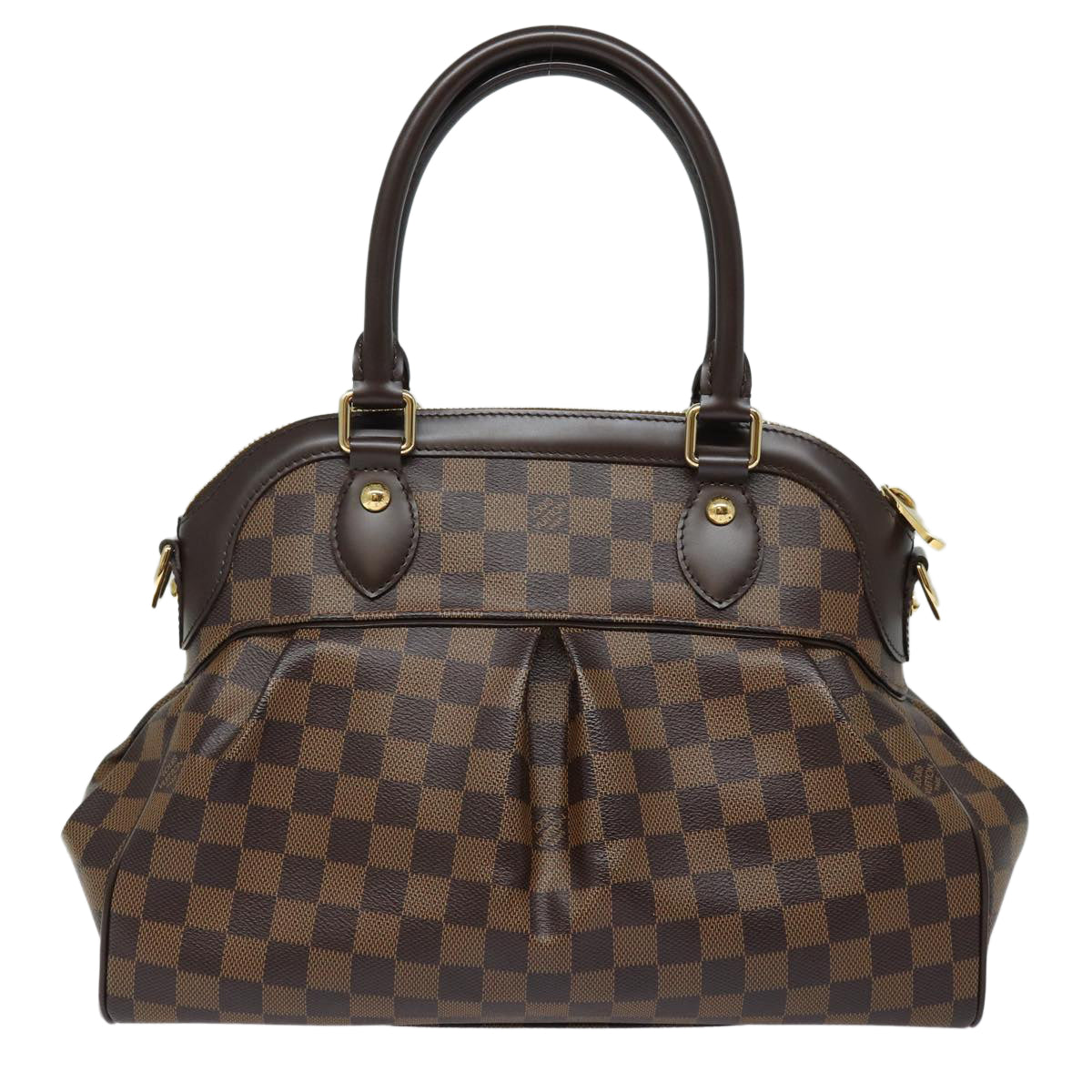 Louis Vuitton Trevi Brown Canvas Handbag