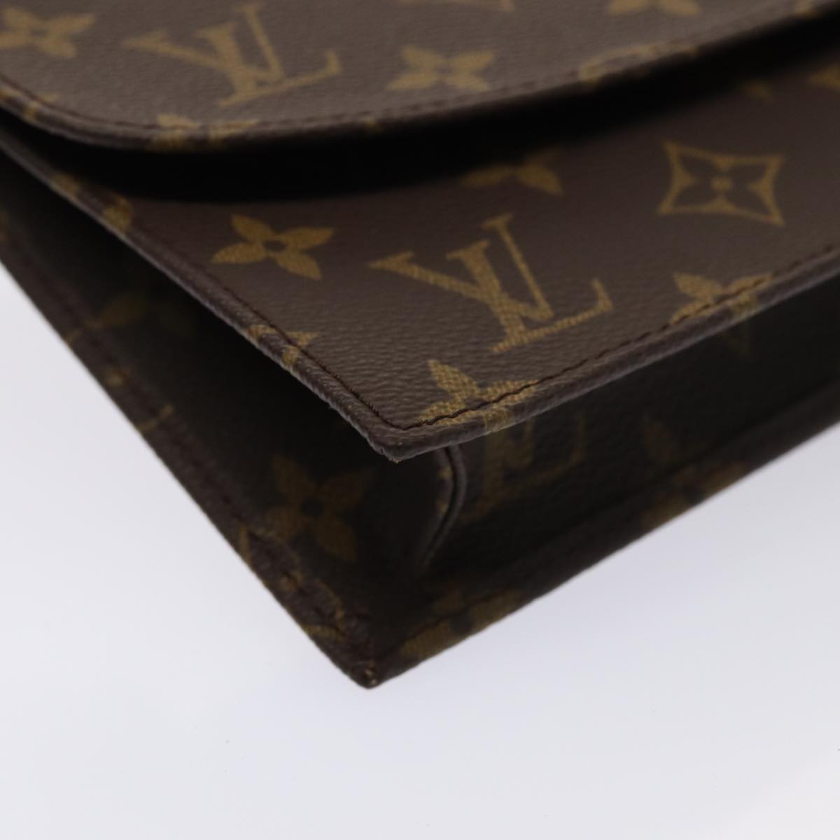 Louis Vuitton Pochette Rabat Brown Canvas Clutch Bag