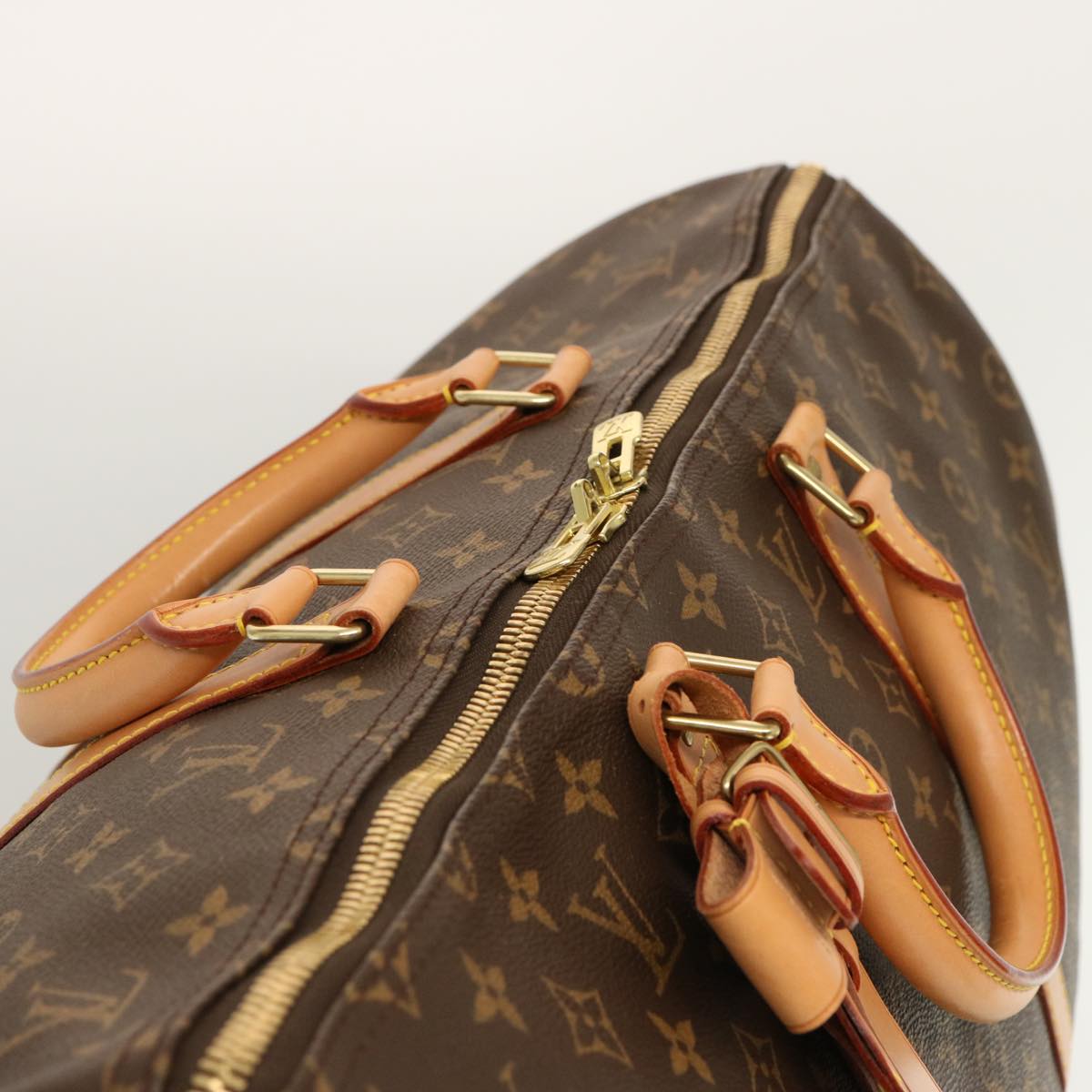 Louis Vuitton Keepall 50 Brown Canvas Travel Bag
