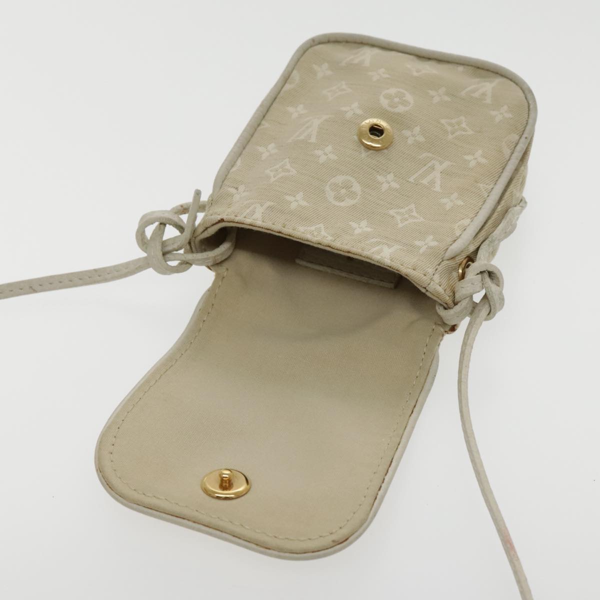 Louis Vuitton Mini Lin Beige Canvas Shoulder Bag