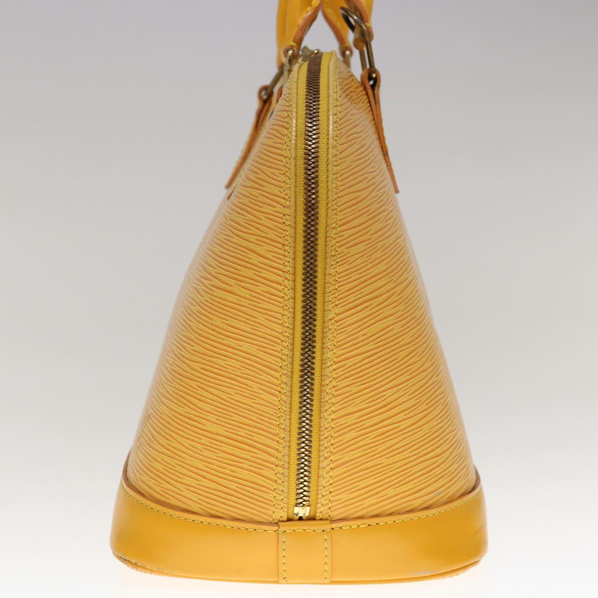 Louis Vuitton Alma Yellow Leather Handbag