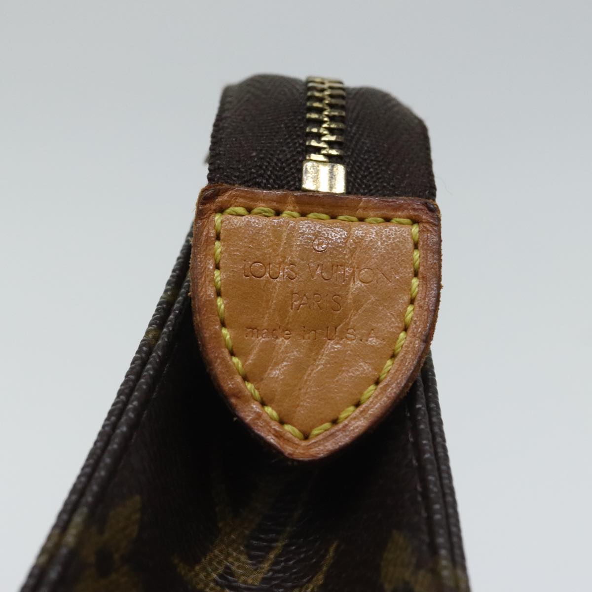 Louis Vuitton Poche Toilette 15 Brown Canvas Clutch Bag