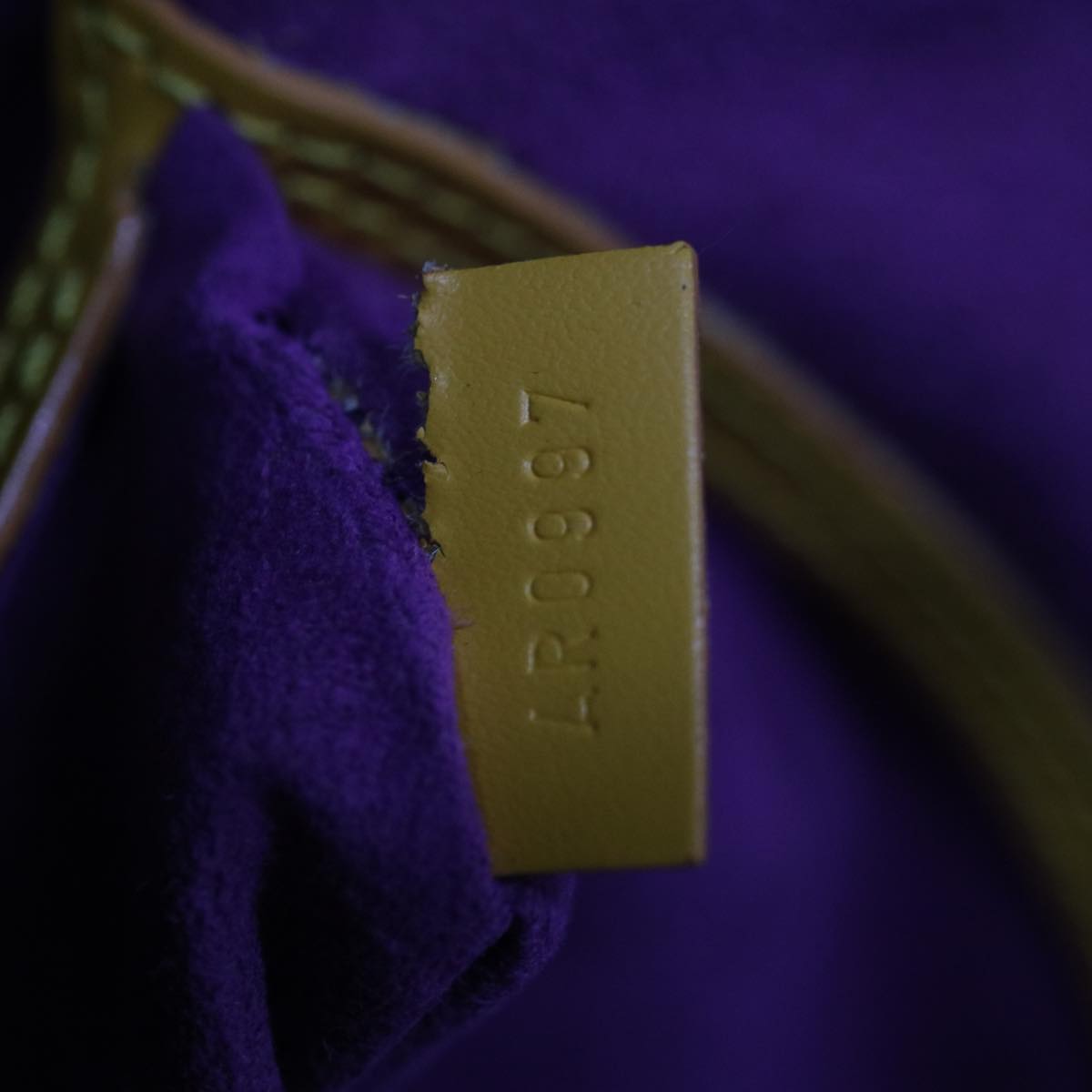 Louis Vuitton Alma Yellow Leather Handbag