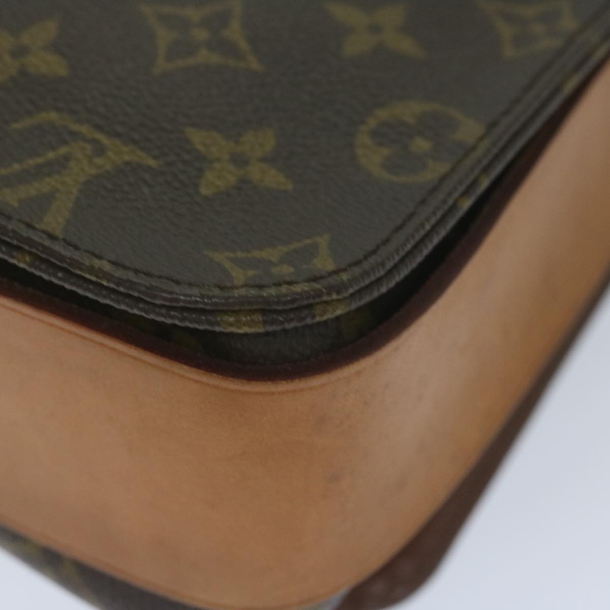 Louis Vuitton Cartouchière Brown Canvas Shoulder Bag