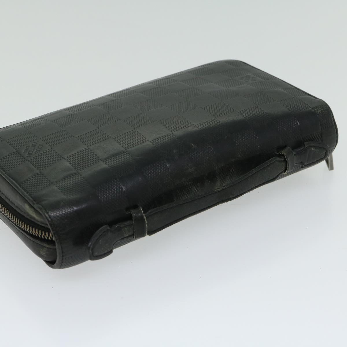 Louis Vuitton Zippy Xl Black Leather Wallet