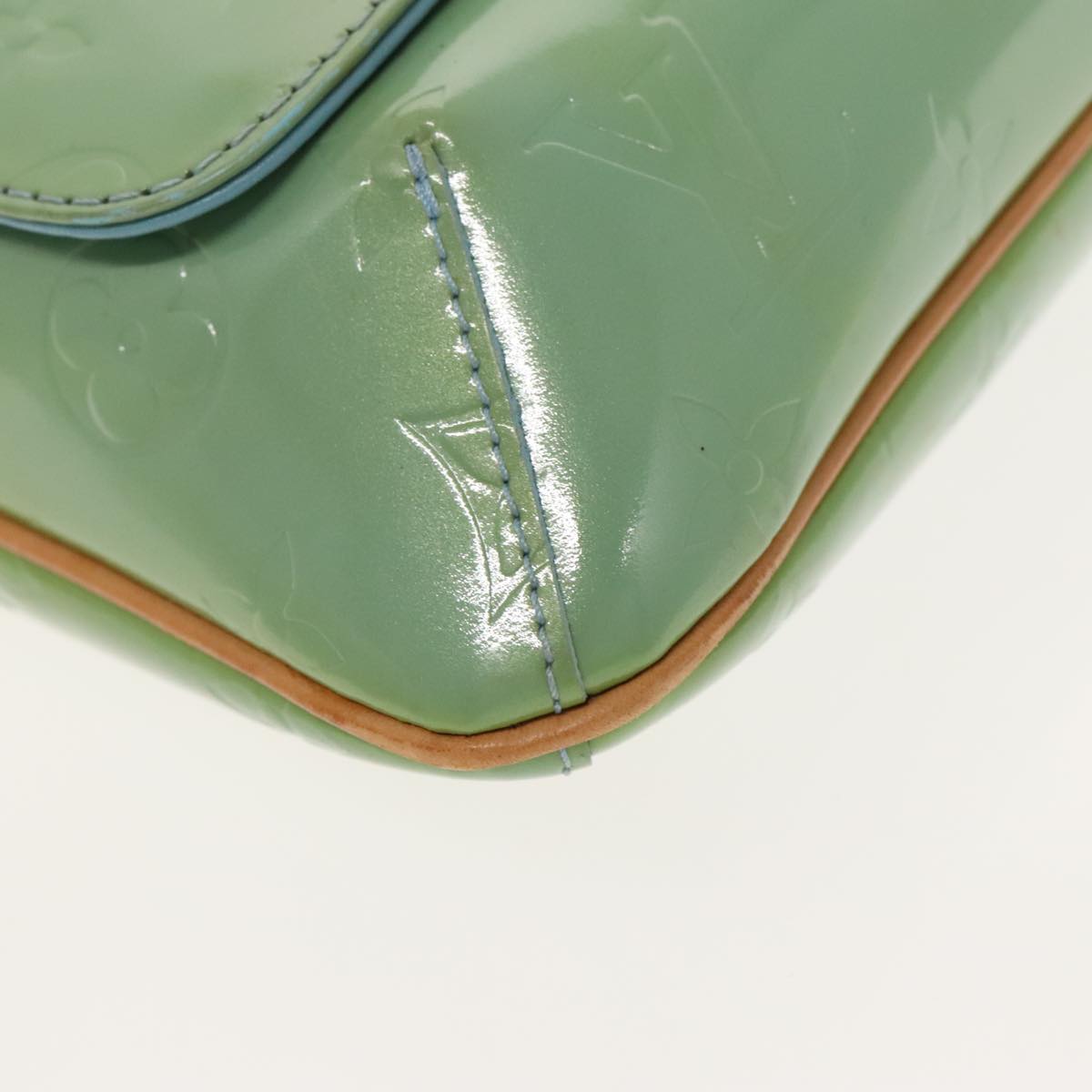 Louis Vuitton Thompson Street Green Patent Leather Shoulder Bag