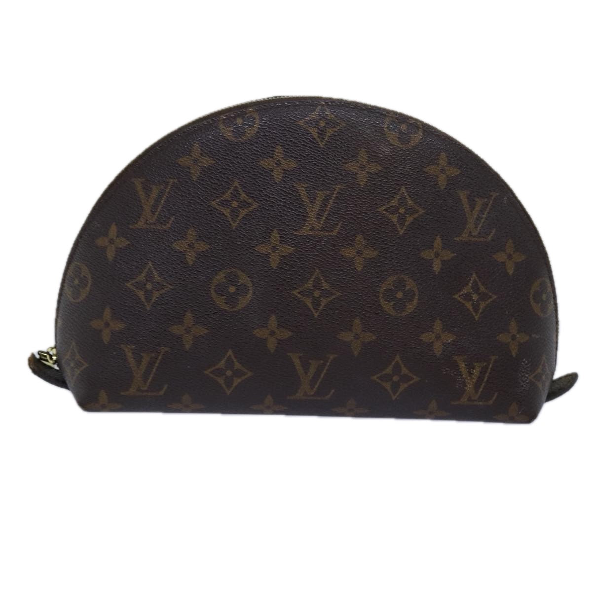 Louis Vuitton Demi Ronde Brown Canvas Clutch Bag