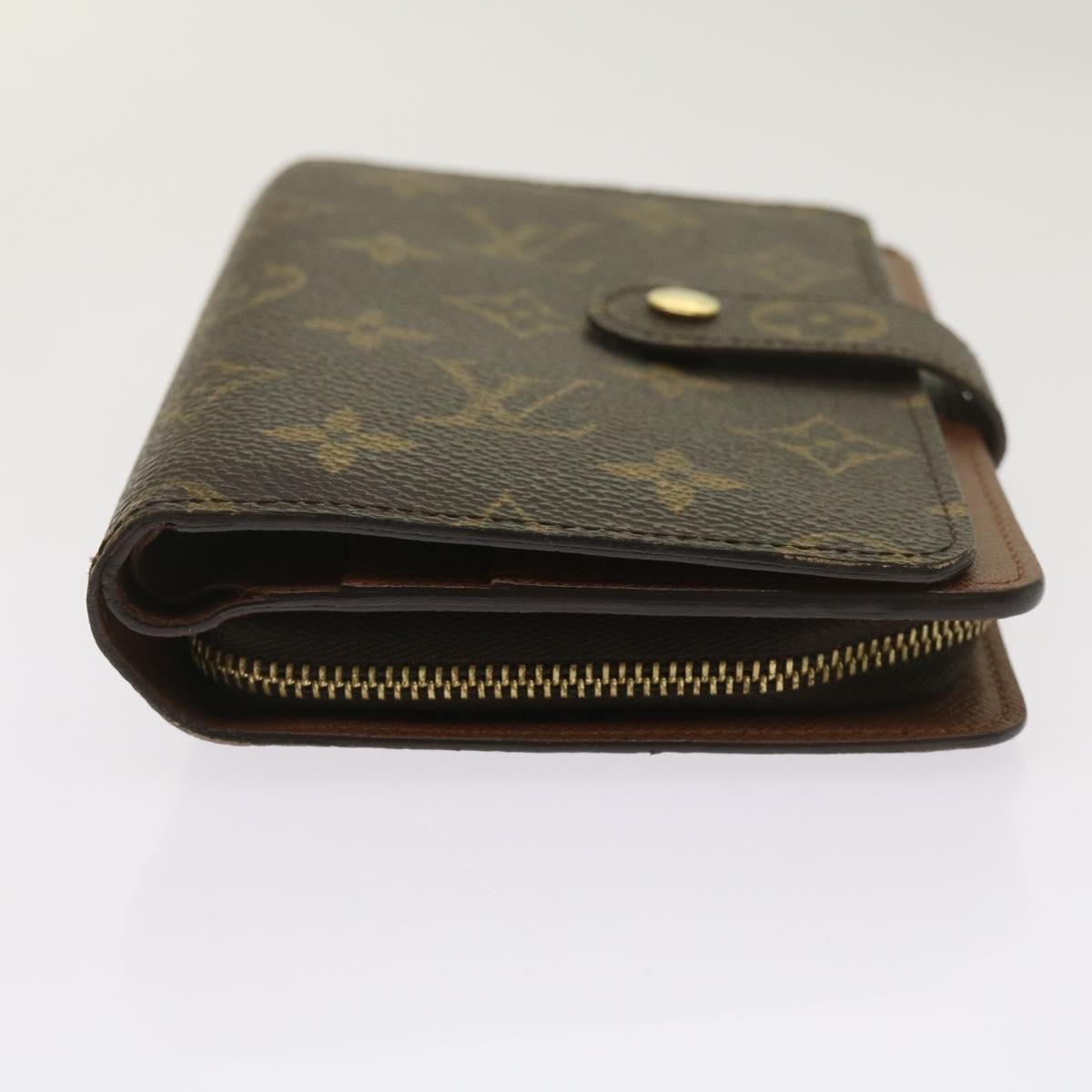 Louis Vuitton Porte Papier Zip Brown Canvas Wallet