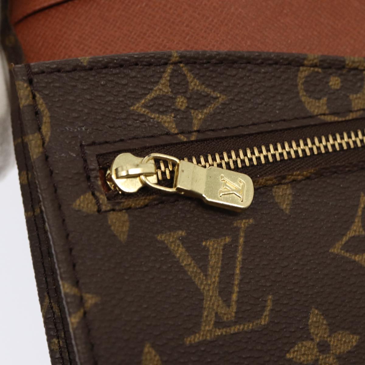 Louis Vuitton Pochette Rabat Brown Canvas Clutch Bag