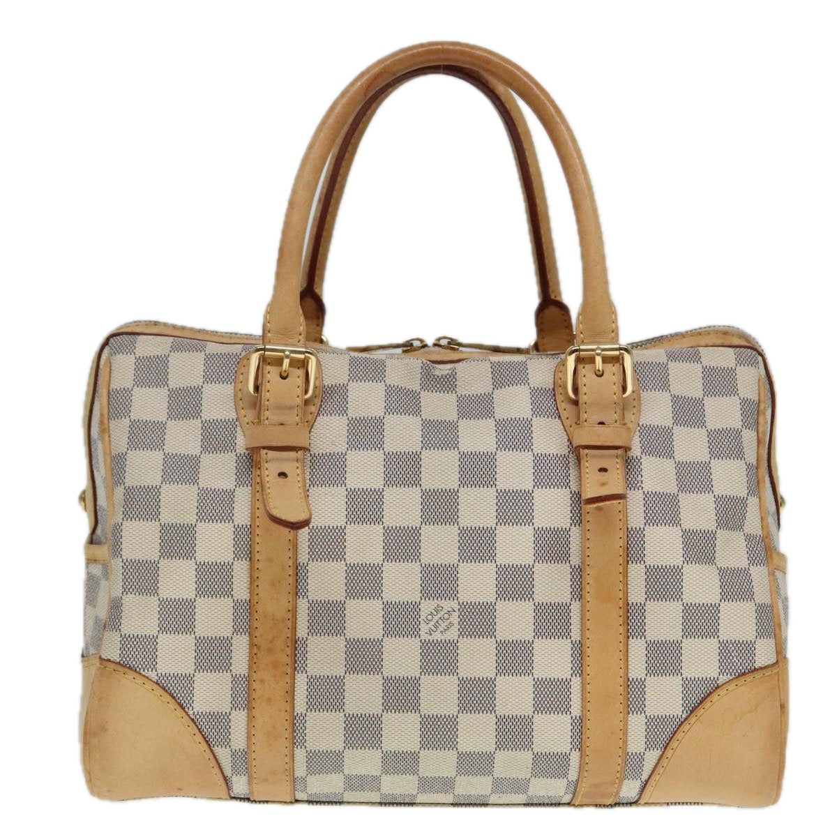 Louis Vuitton Berkley White Canvas Handbag