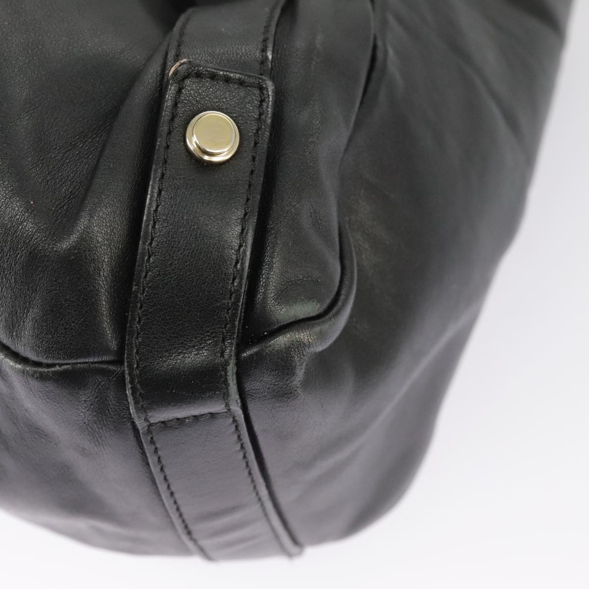 Gucci Abbey Black Leather Tote Bag